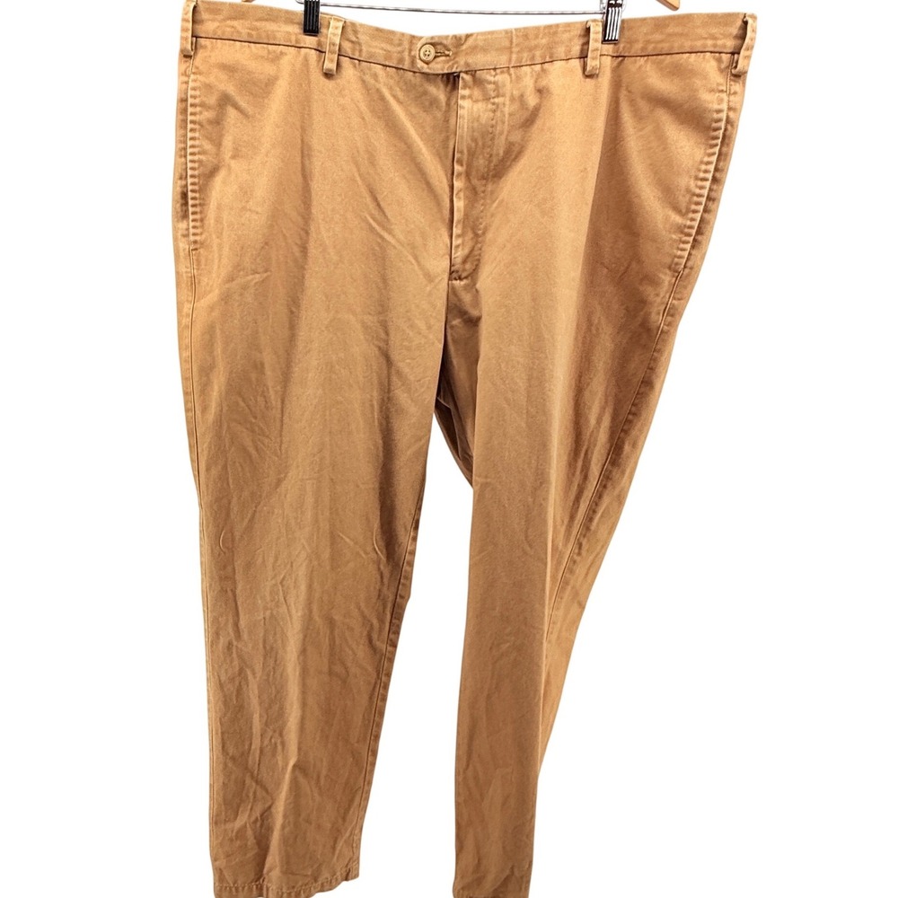 Peter Millar Mens Chinos Khaki Flat‎ Front Pants Size 46/32